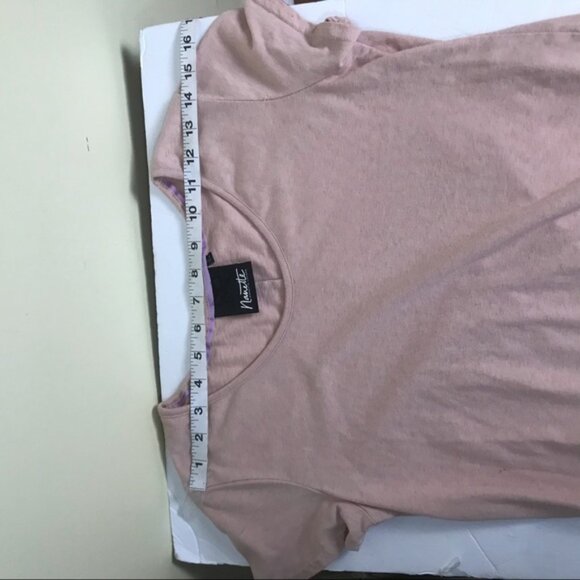 Nanette Lepore Rosedust Hi Low Waist Peplum Top Cotton Blend Boho Fluttery Tunic - Picture 7 of 11